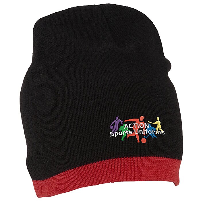 Custom Knit Beanie with Stripe