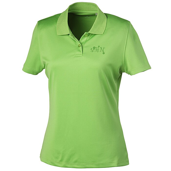 Custom Vansport Omega Solid Mesh Tech Polo - Ladies' - Laser Etched