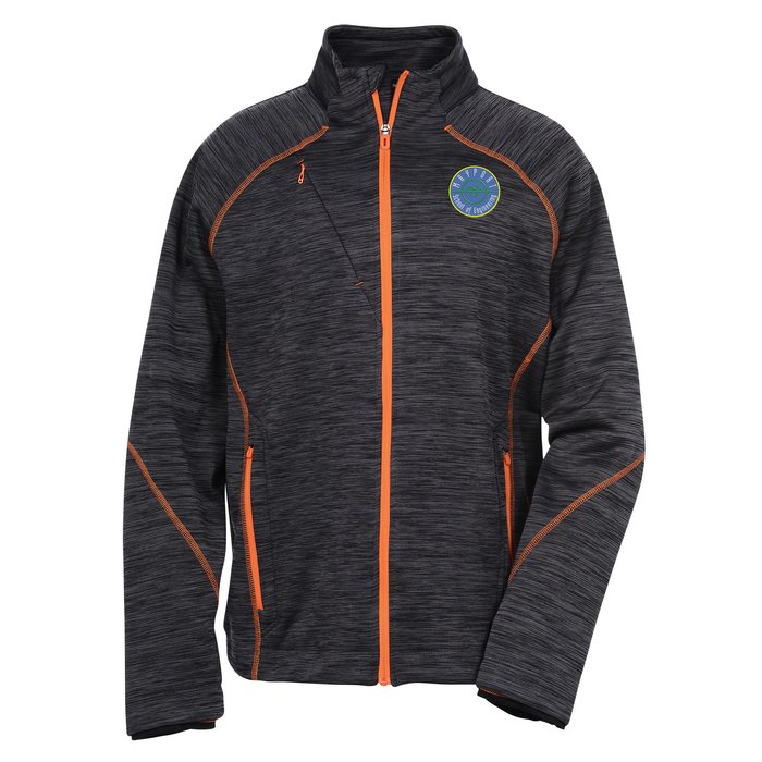 Custom Melange Bonded Fleece Jacket - Men's