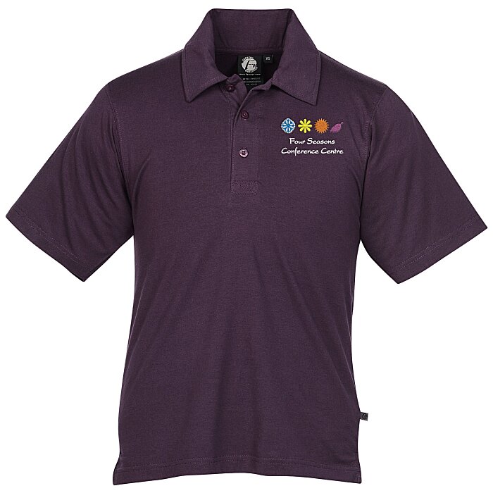 Custom Ringspun Combed Cotton Jersey Polo - Men's