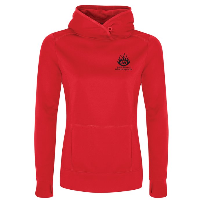 Custom Game Day Performance Hooded Sweatshirt - Ladies' - Screen