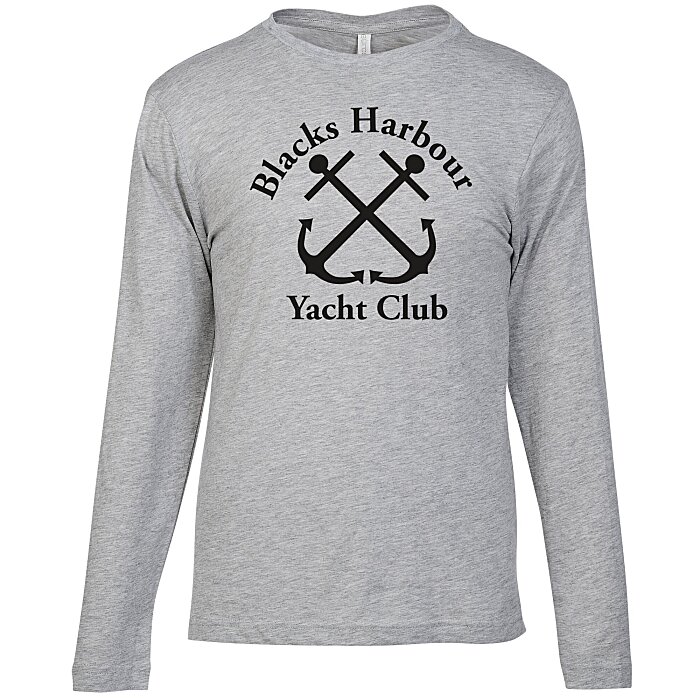 Custom Euro Spun Cotton LS T-Shirt - Men's - Screen
