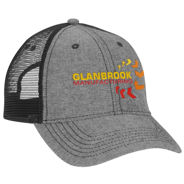 Custom Denim Trucker Mesh Back Cap - 24 hr