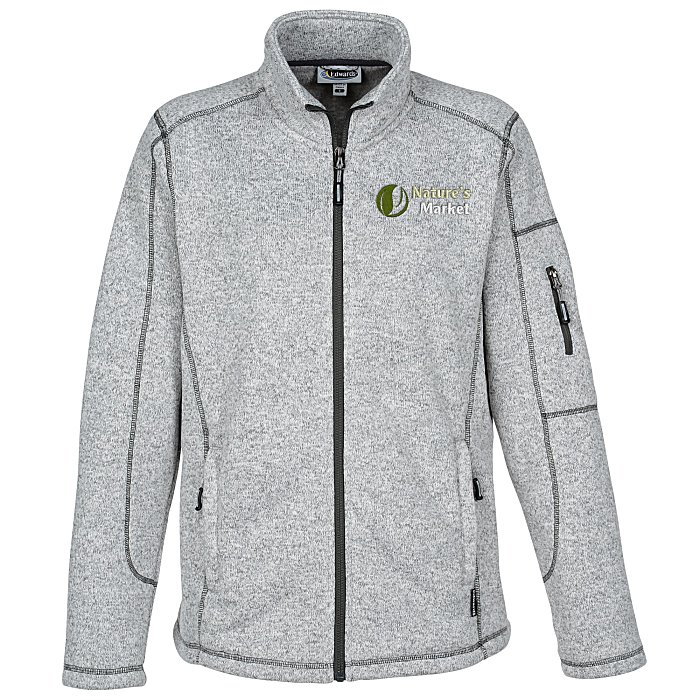 Custom Sweater Knit Fleece Jacket - Ladies'