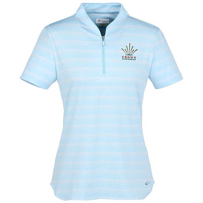 Custom Greg Norman Stripe Polo - Ladies'