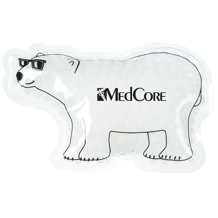 Custom Shaped Mini Aqua Pearls Hot/Cold Pack - Polar Bear