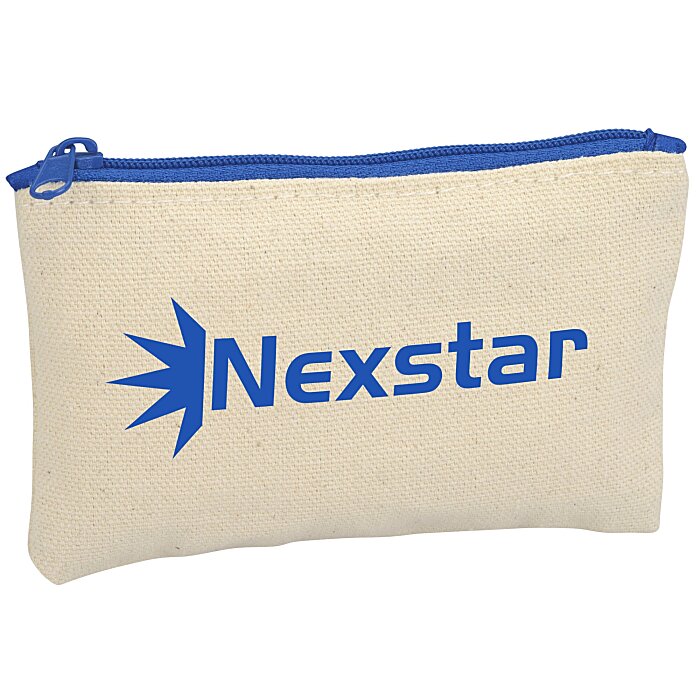 Custom Chroma Zip Cotton Pouch - 3 inches x 5 inches