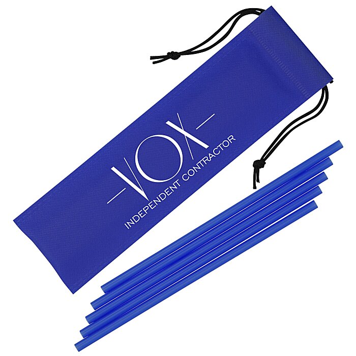 Custom On the Go Straw Set - 5 Pack