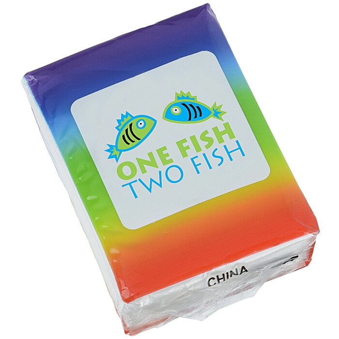 Custom Small Tissue Packet - Rainbow