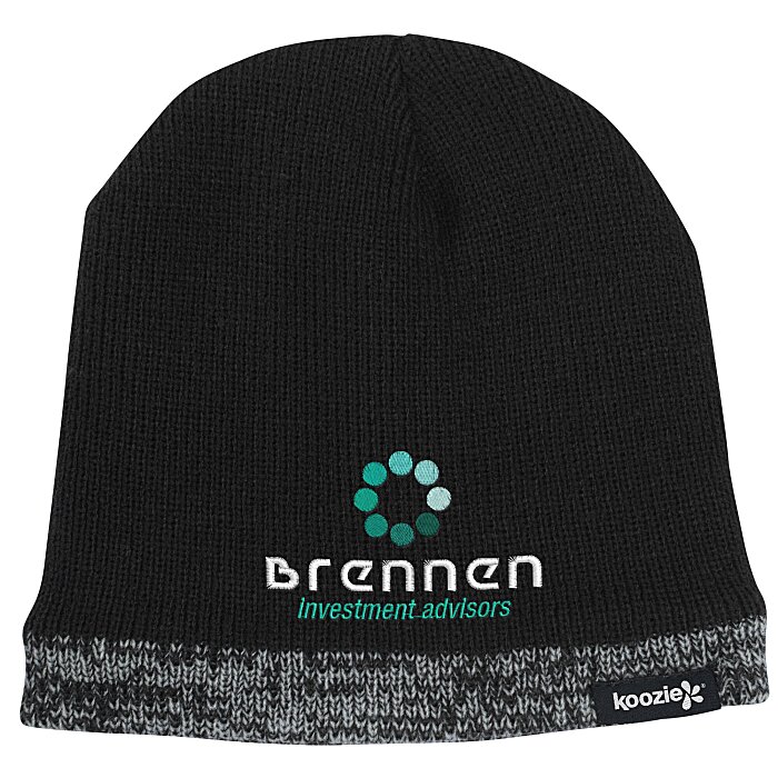 Custom Koozie® Heather Edge Beanie