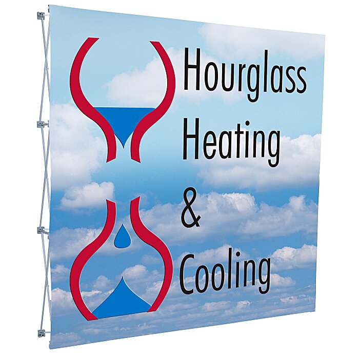 Custom Splash Floor Display - 7 feet - Front Graphics