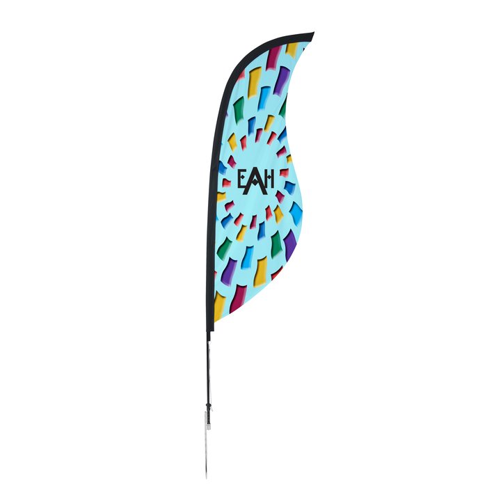 Custom Outdoor Sabre Sail Sign - 9 feet - One Sided