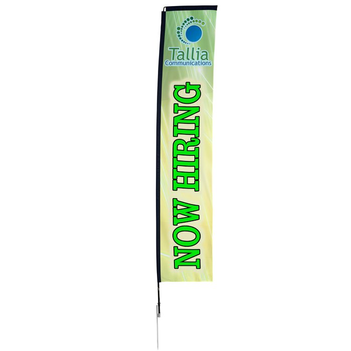 Custom Outdoor Rectangular Sail Sign - 14 1/2 feet - One Sided