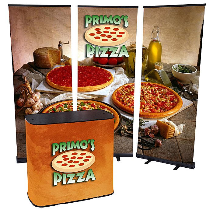Custom Case to Podium Floor Display - Triple Kit