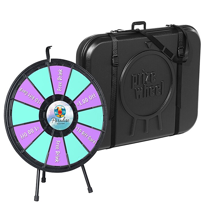 Custom Prize Wheel with Hard Carry Case
