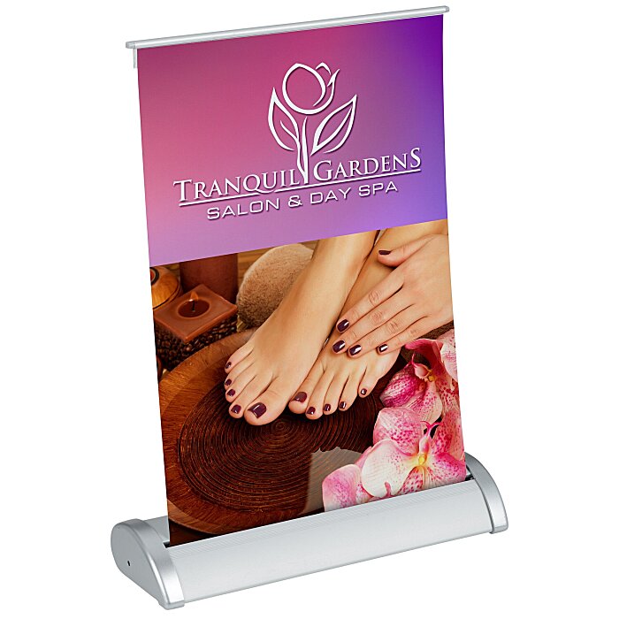 Custom Breeze Tabletop Retractable Banner - 8 inches