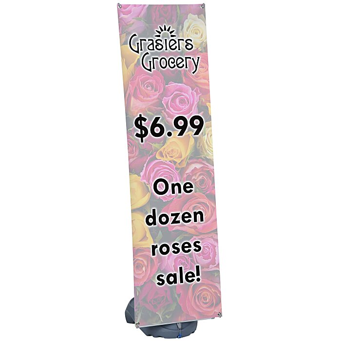 Custom Blizzard Outdoor Banner Stand - 80 inches - 23 1/2 inches