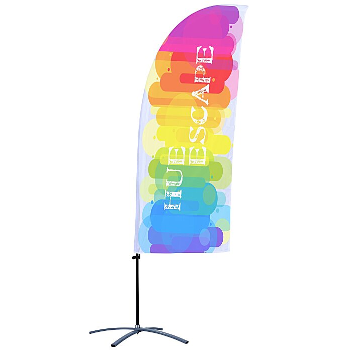 Custom Indoor Value Blade Sail Sign - 7 1/2 feet - One Sided