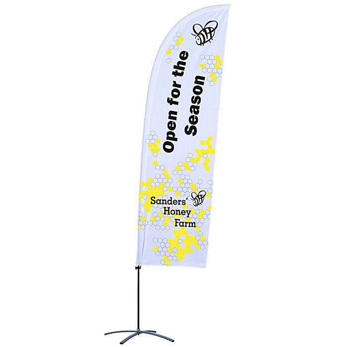 Custom Indoor Value Blade Sail Sign - 10 1/2 feet - One Sided