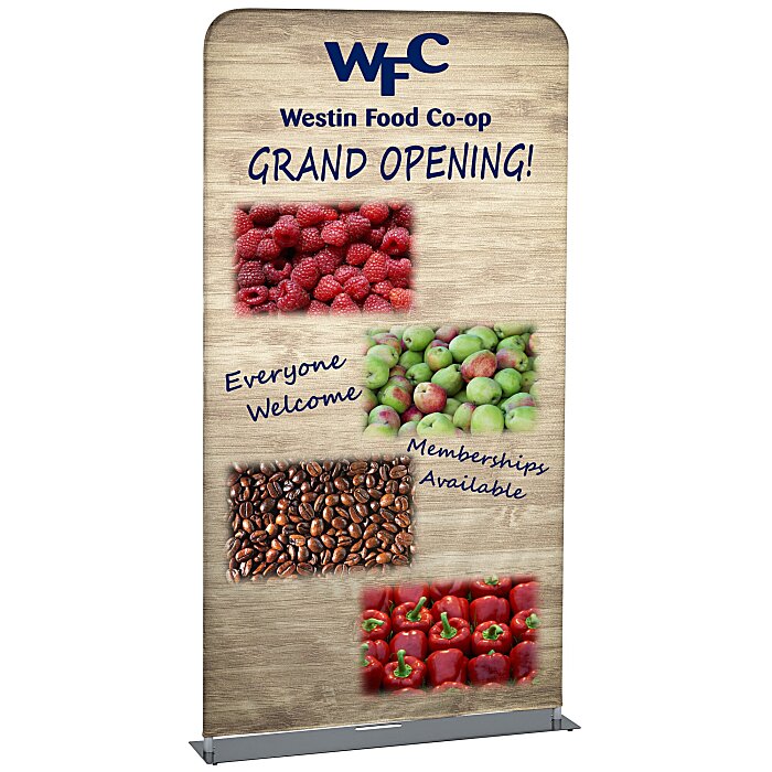 Custom EuroFit Banner Stand - 7 1/2 feet x 4 feet