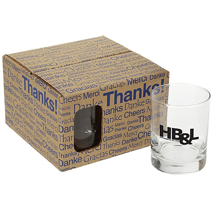 Custom Double Old-Fashioned Glass Set