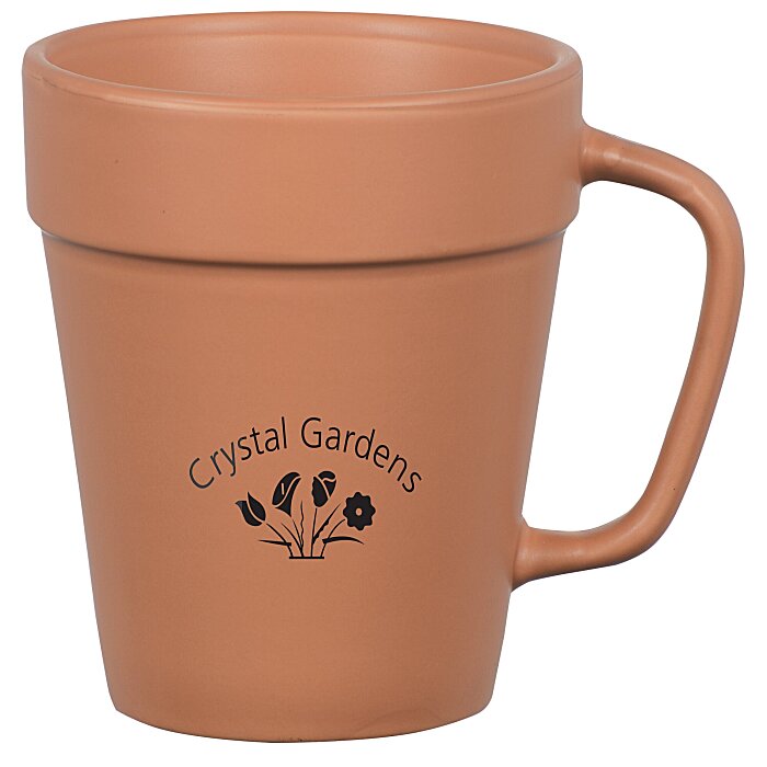 Custom Flower Pot Mug - 14 oz