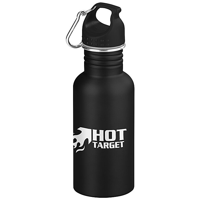 Custom Wide Mouth Matte Stainless Sport Bottle - 16 oz. - 24 hr