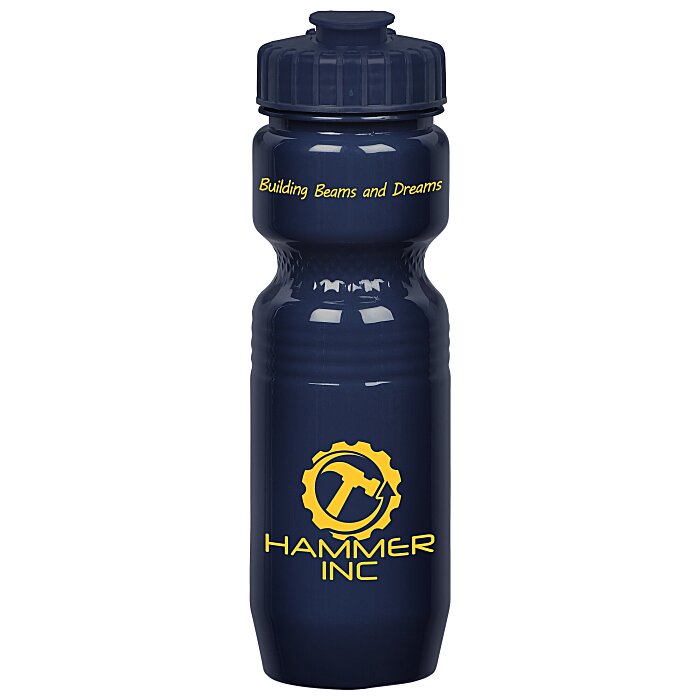Custom Jogger Sport Bottle - 25 ounces - Opaque - Flip Top Lid