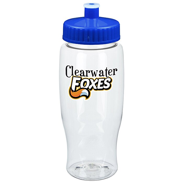 Custom Clear Impact Comfort Grip Bottle - 27 oz - Full Colour