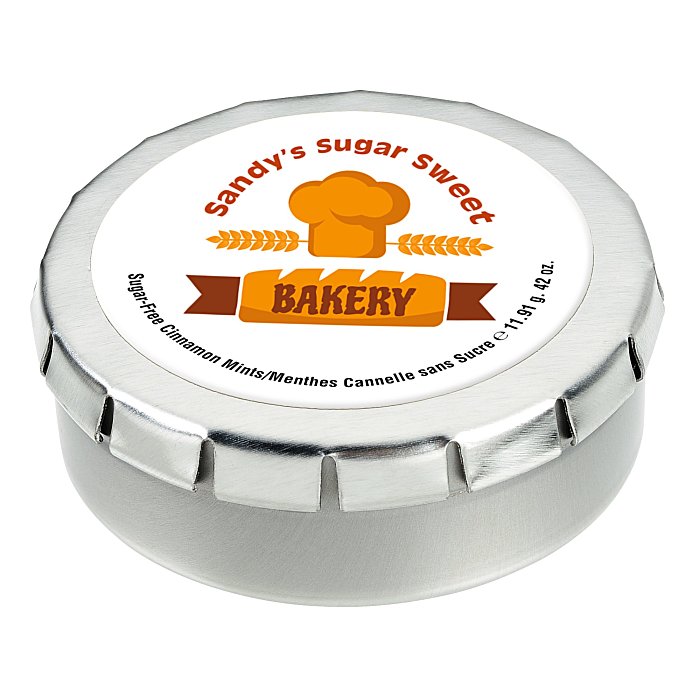Custom Round Mint Tin with Full Colour Dome - 1-3/4