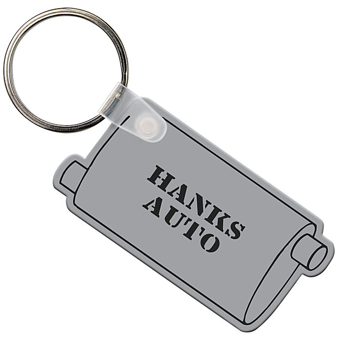 Custom Muffler Soft Keychain - Opaque