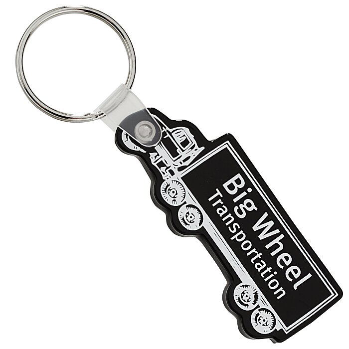 Custom Semi-Truck Soft Keychain - Opaque
