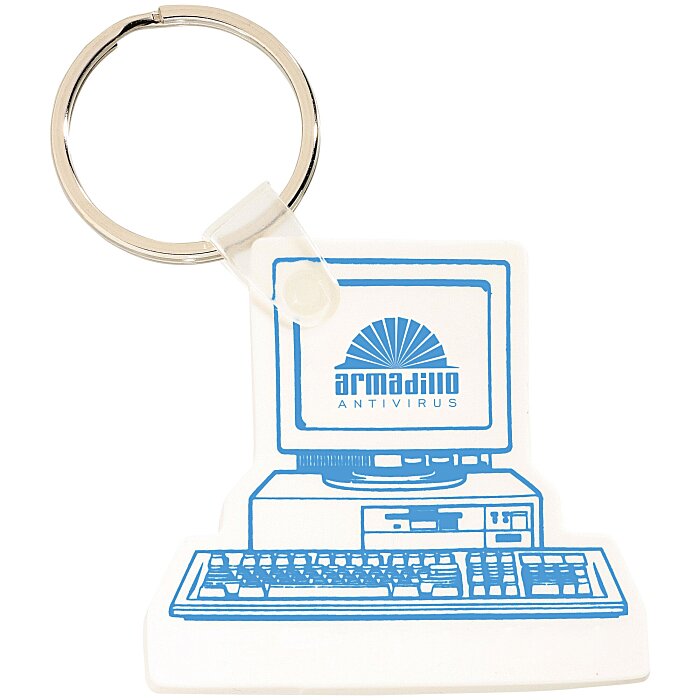 Custom Computer Soft Keychain - Opaque