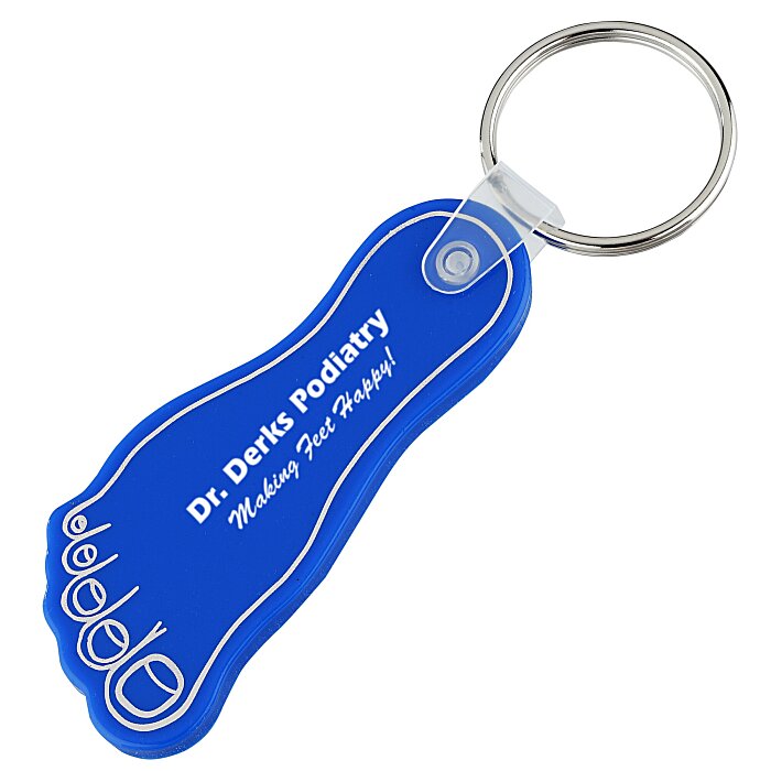 Custom Foot Soft Keychain - Opaque