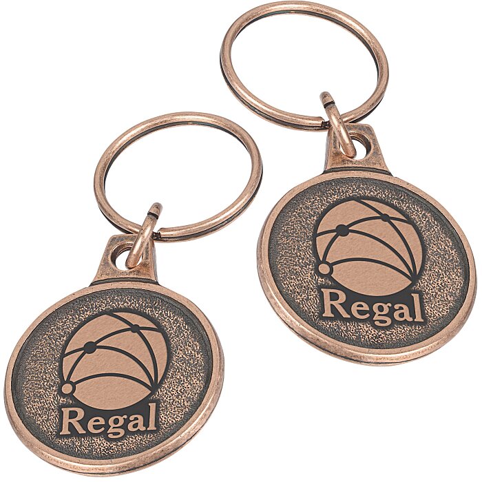 Custom Econo Metal Keychain - Round