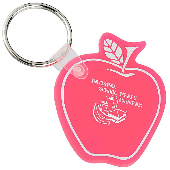 Custom Apple Soft Keychain - Translucent