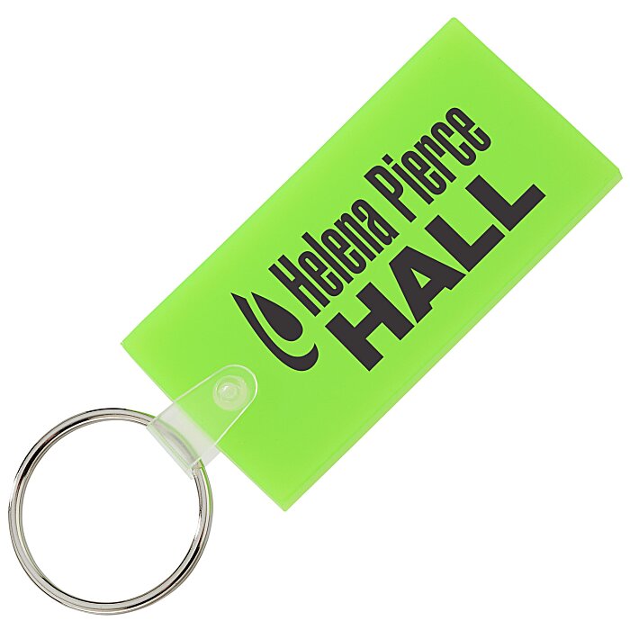 Custom Large Rectangle Soft Keychain - Translucent