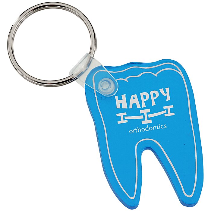 Custom Tooth Soft Keychain - Translucent