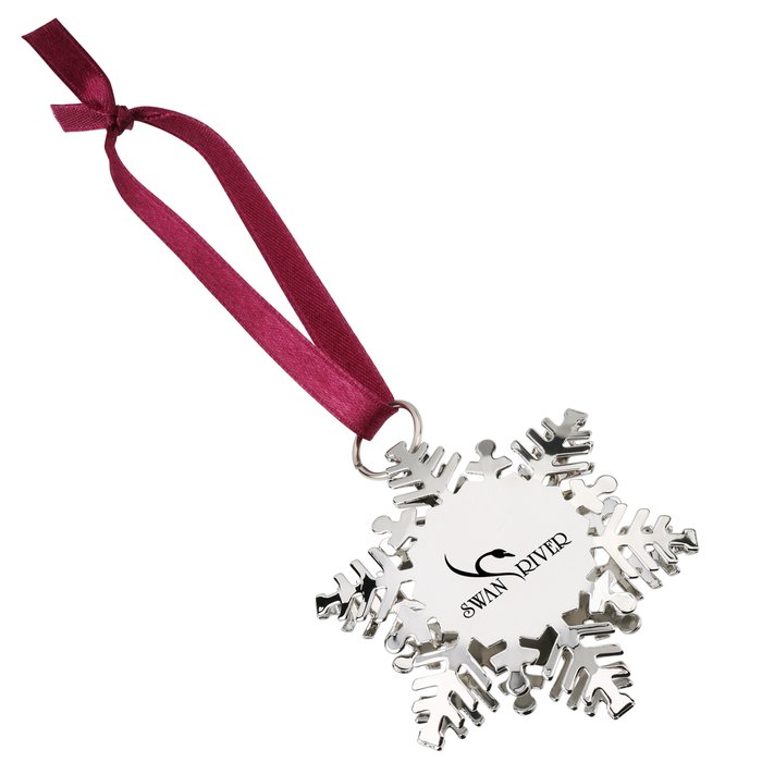 Custom Holiday Charm Snowflake Ornament