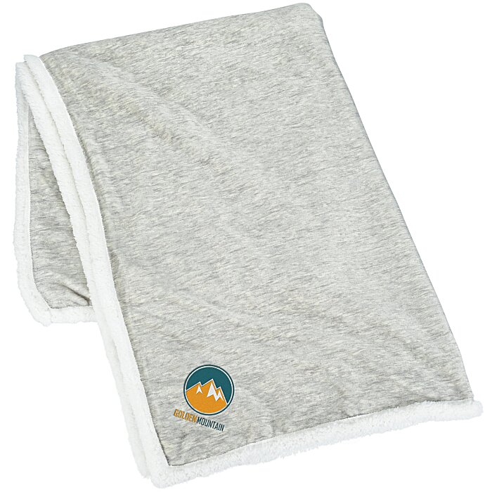 Custom Heathered Sherpa Blanket