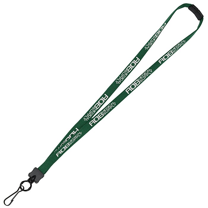 Custom Lanyard with Neck Clasp - 5/8 inch - 32 inches - Metal Swivel Snap Hook