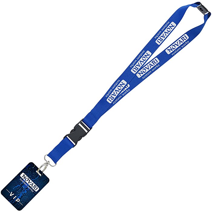 Custom Maverick Lanyard & Badge Combo - 40 inches - 3 1/2 inches x 2 inches