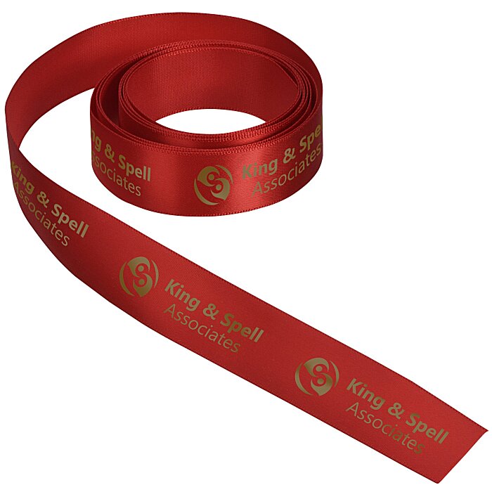 Custom Imprinted Soft Polyester Ribbon - 7\u0026#047;8 inch