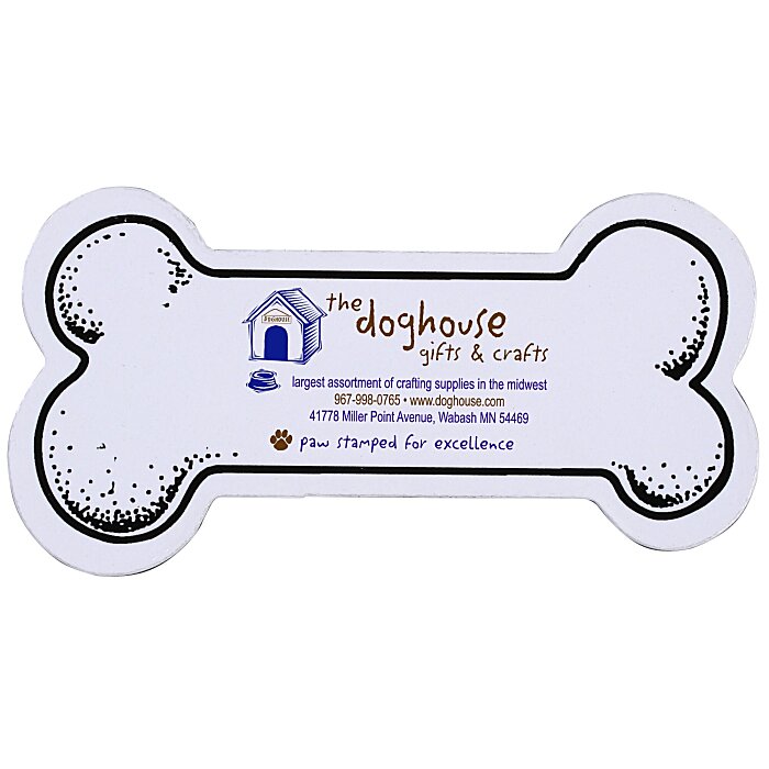 Custom Flat Flexible Magnet - Dog Bone