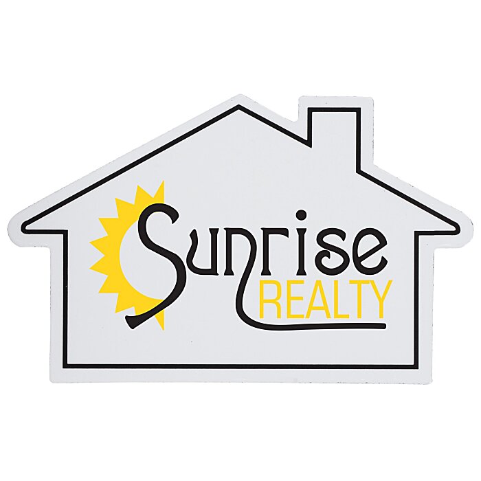Custom Flat Flexible Magnet - House - Large