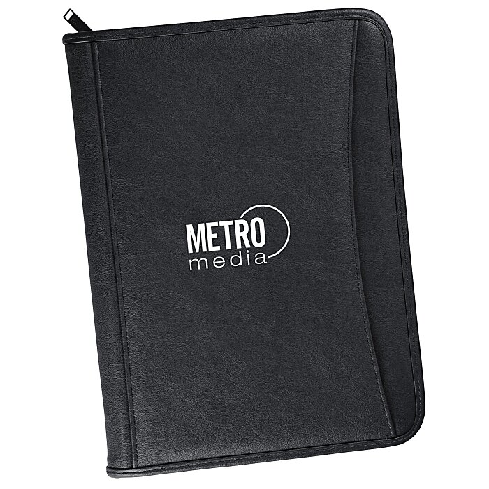 Custom Zippered Vinyl Portfolio - Screen