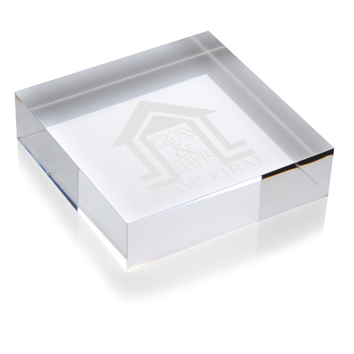 Custom Square Acrylic Paperweight