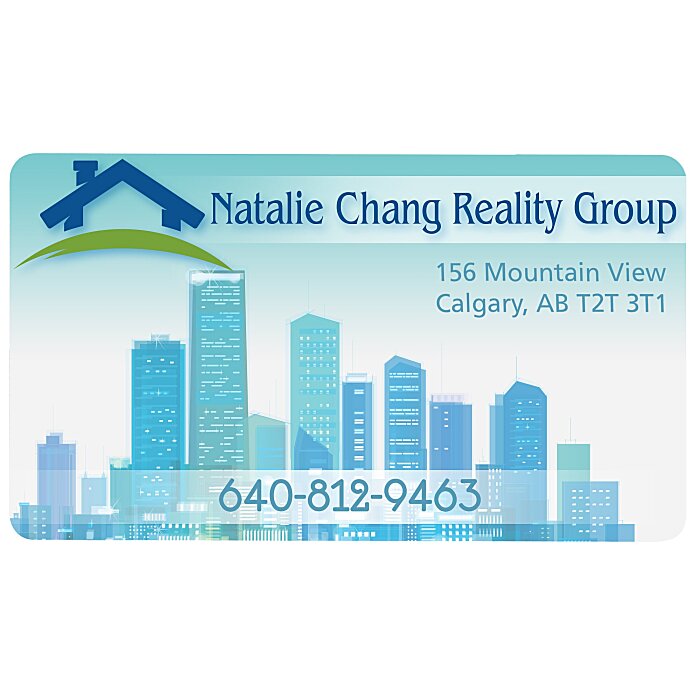 Custom Business Card Magnet - 20 mil - Round Corners