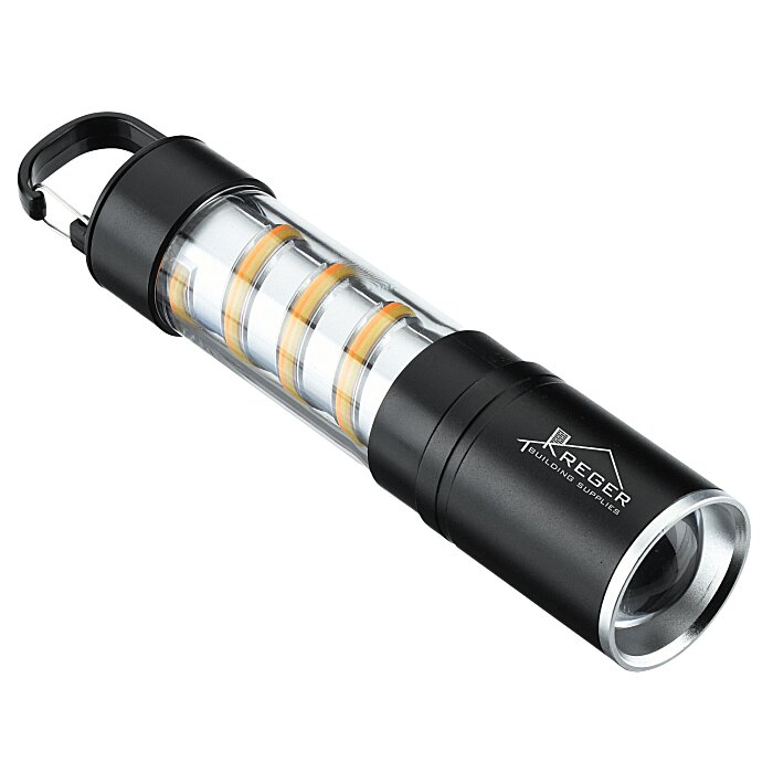 Custom Carabiner Clip Spiral Flashlight