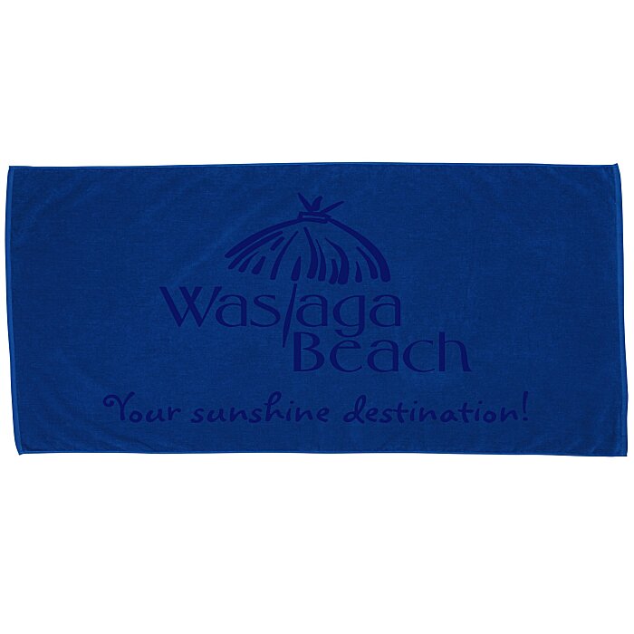Custom Midsize Velour Beach Towel - Colours
